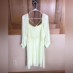 Soft/ bright Lauren Conrad crochet top dress